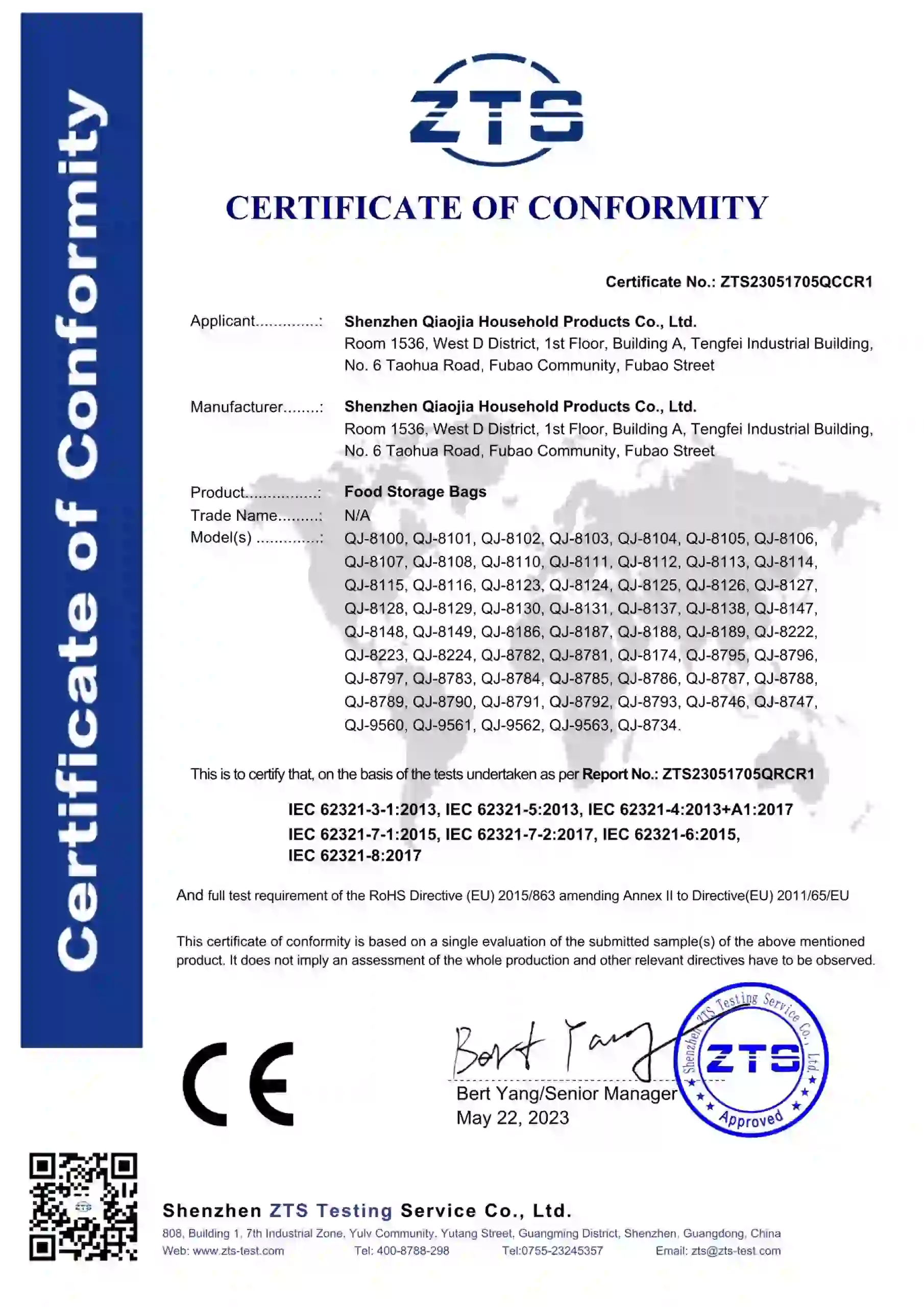 Artfullife® CE-certificeringstestrapport
